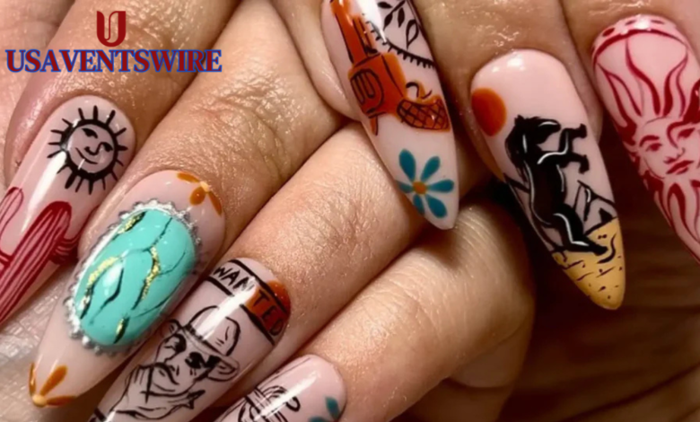 simple western nails